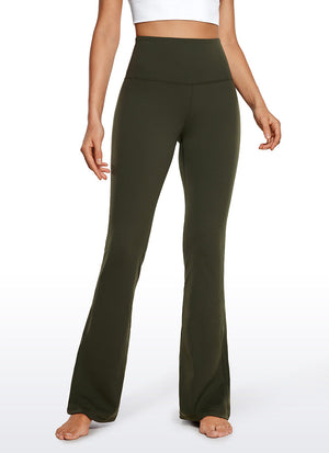 High Rise Pocketed Leggings - Butterluxe Fabric, 33.5 Inch Olive Green - view 1
