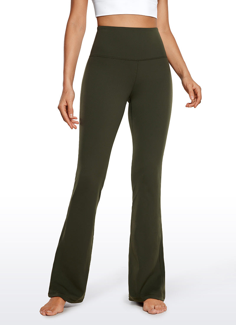 High Rise Pocketed Leggings - Butterluxe Fabric, 33.5 Inch Olive Green - view 1