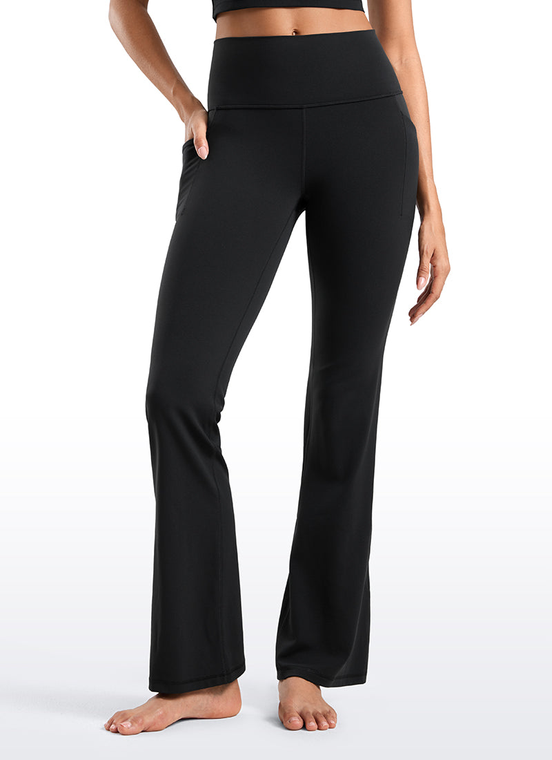 High Rise Pocketed Leggings - Butterluxe Fabric, 31.5 Inch Black - view 1