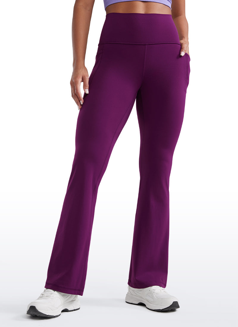High Rise Pocketed Leggings - Butterluxe Fabric, 31.5 Inch Plum Magenta - view 1