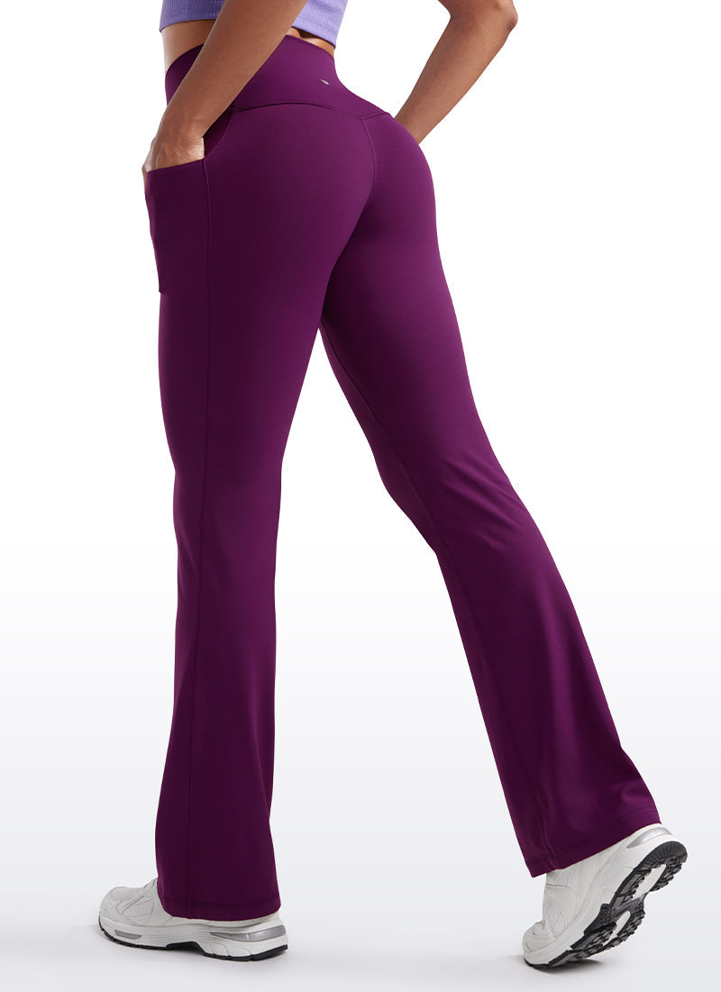 High Rise Pocketed Leggings - Butterluxe Fabric, 31.5 Inch Plum Magenta - view 2