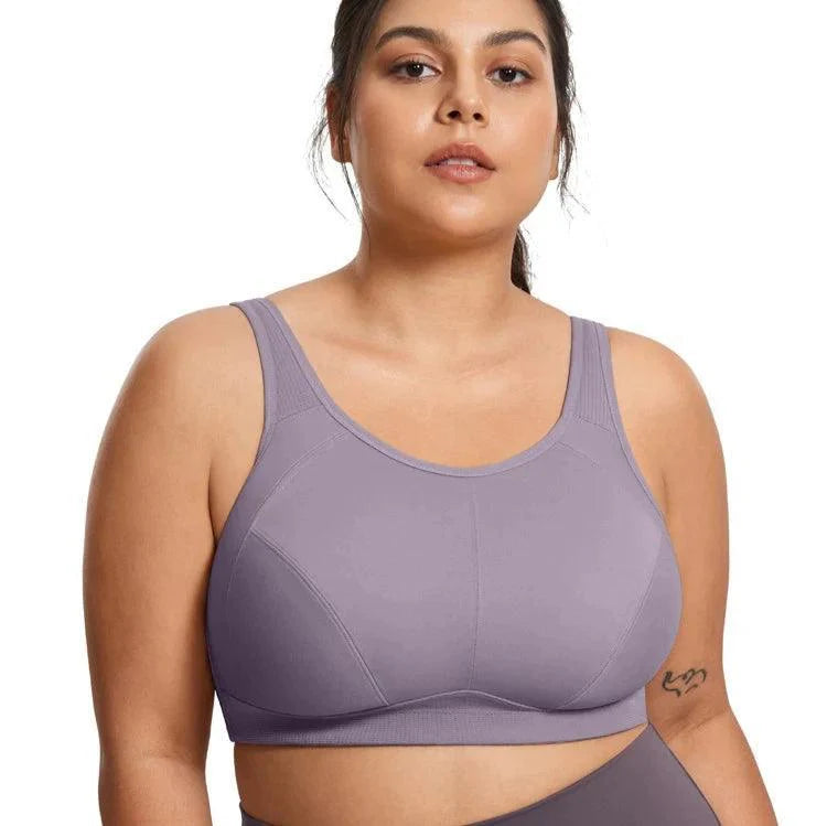 Full-Coverage Wire-Free Sports Bra – Practical Training