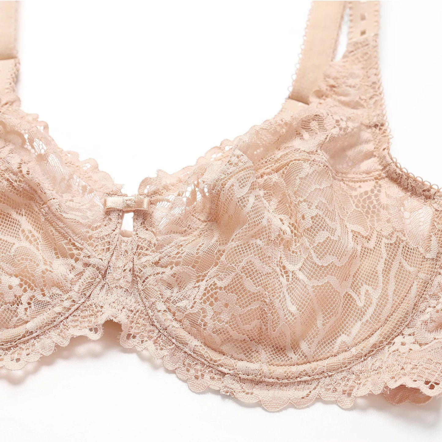 Floral Lace Minimiser Bra – Fashion Fit