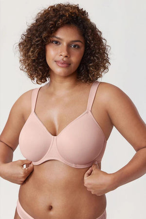 Back view of teal plus size bra with wide band and multi hook-and-eye closure - MissFine