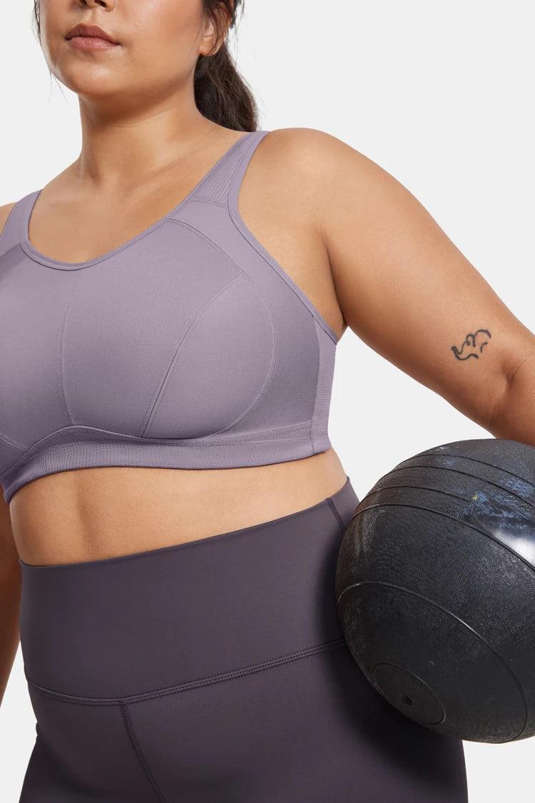 Full-Coverage Wire-Free Sports Bra – Practical Training