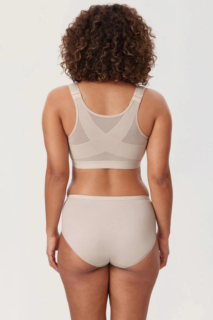 Elastic Support Bra – Even Coverage with Classic Easy Front Closure