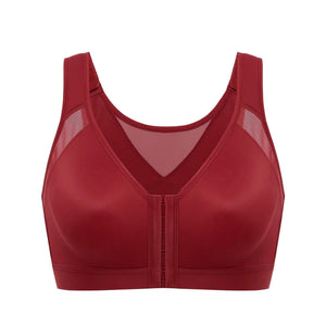 Side angle of wireless full cup bra showing smooth molded cup and V neckline - MissFine