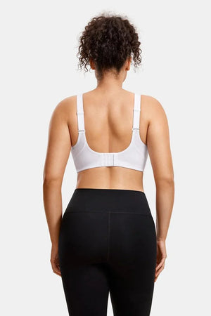 Close-up of non wired full cup bra detailing seamless molded cups and wide underband - MissFine