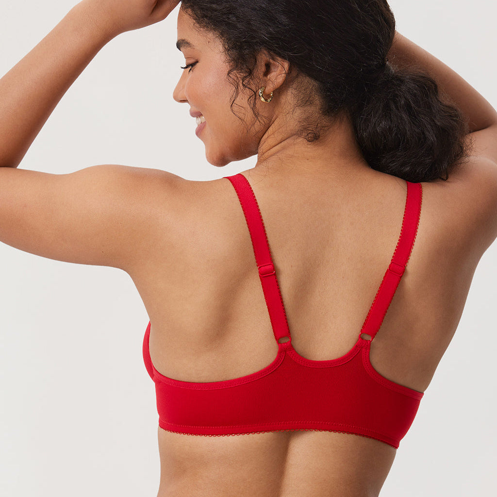 Front Closure Plus-Size T-Shirt Bra for Smooth Everyday Support