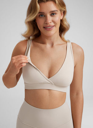 Non Wired Sports Bra - Nursing Friendly, Wireless