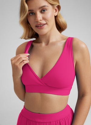 Non Wired Sports Bra - Nursing Friendly, Wireless