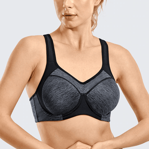 Close-up of burgundy mesh neckline and molded underwired cups for encapsulated support - MissFine