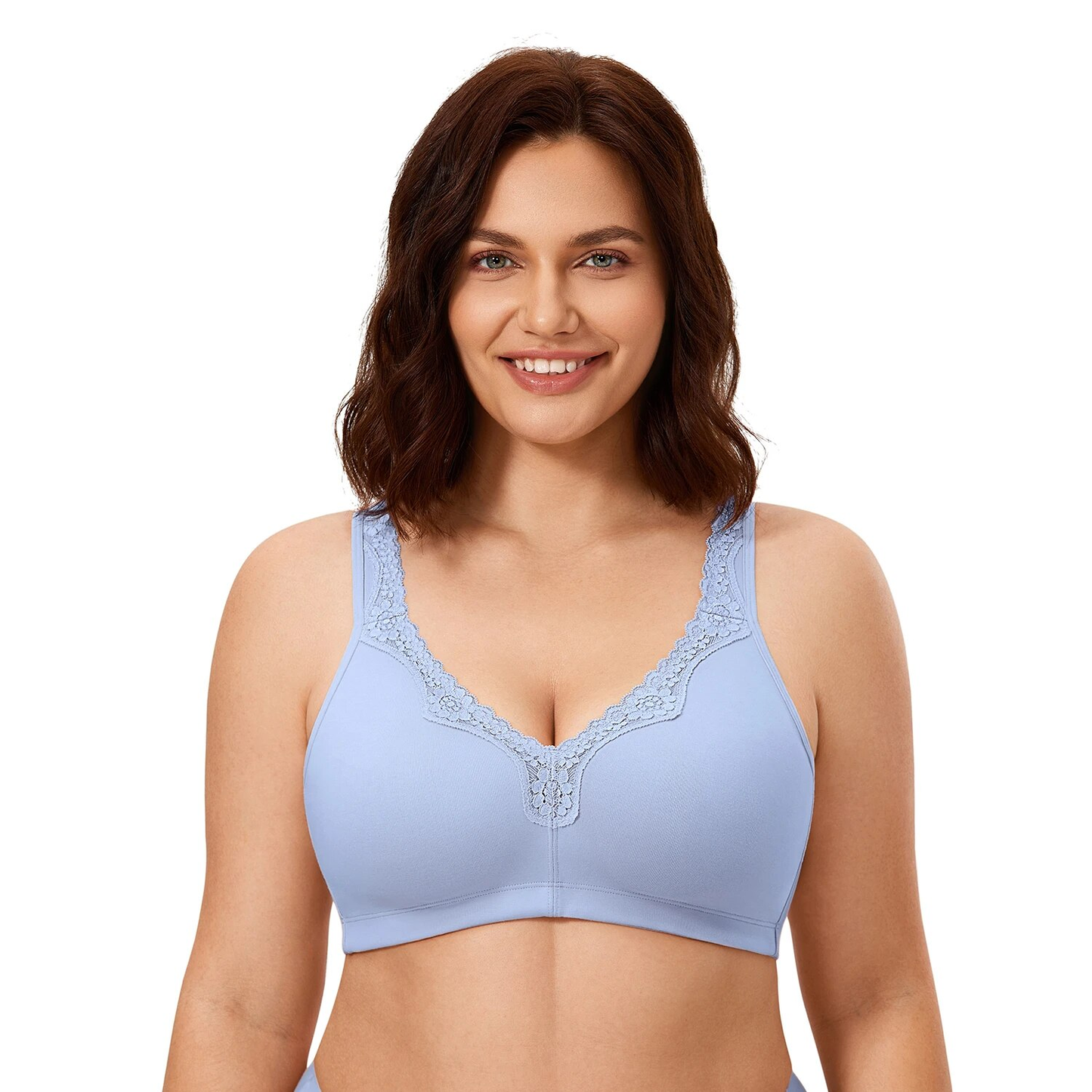 A high-quality cotton bra that keeps the bust in its natural place for an authentic look