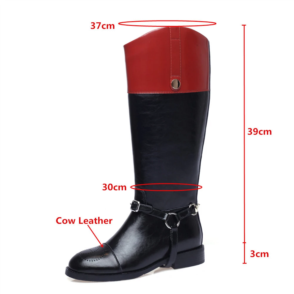 Long leather boot from Milan in a retro-touch style for an impressive appearance