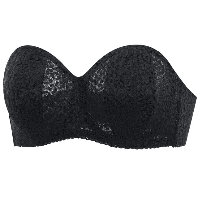 Strapless leopard bra with bone support for a trendy fashion performance