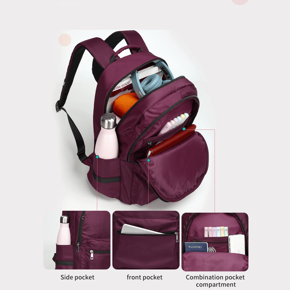 A practical backpack with smart distribution of Cells for a comfortable appearance