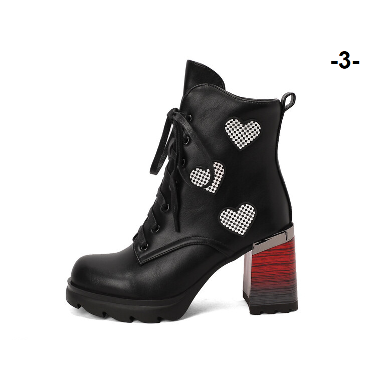 Italian women's boots with a captivating heart finish for a stunning feminine look