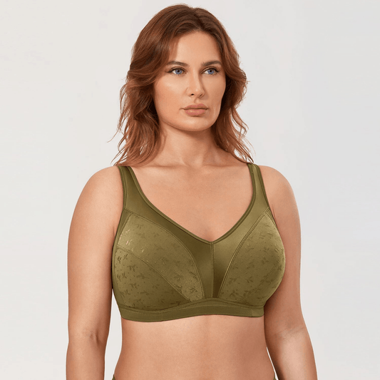 Orthopedic minimizer bra for comfortable and practical back support