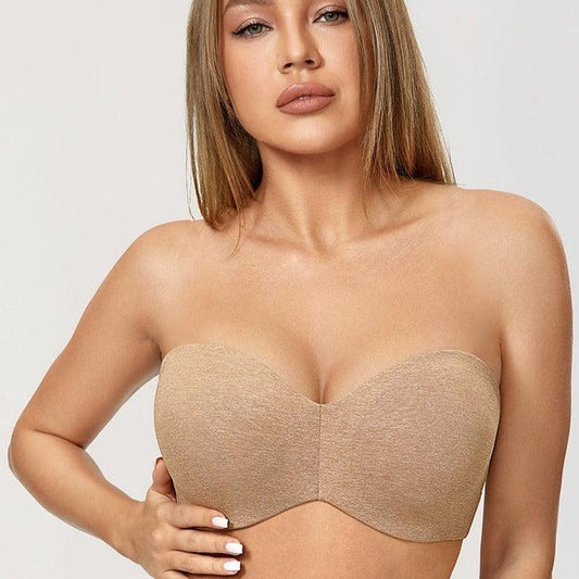 Orthopedic strapless bra in a supportive cut  for a wonderful look